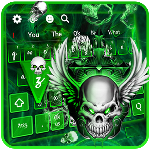 Cool Metal Skull keyboard icon