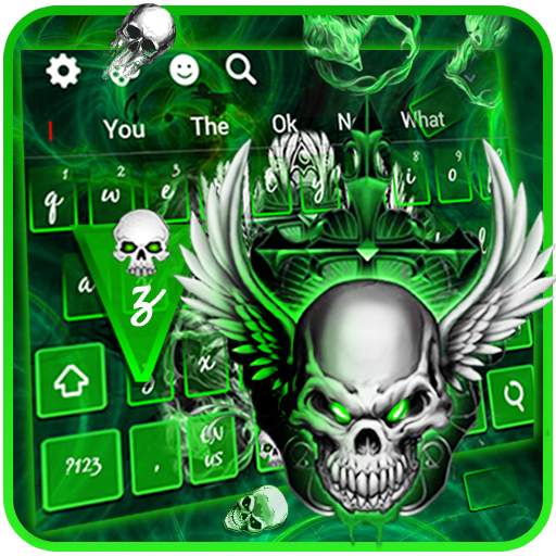 Cool Metal Skull keyboard 10001002