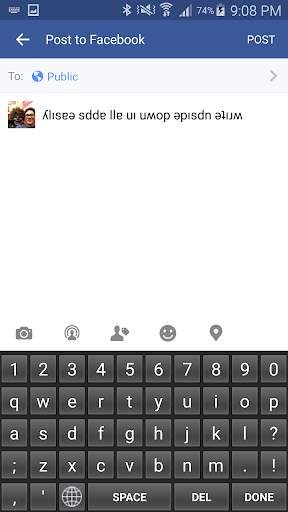 umopdn Upside Down Keyboard स्क्रीनशॉट 2