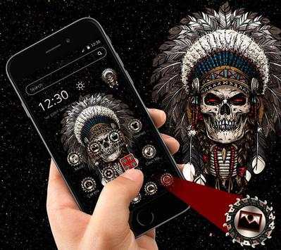 Devil Death Skull Launcher Theme💀 screenshot 1