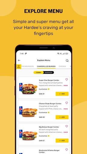 Hardee's Saudi Arabia - Burger & Sandwich Meals! screenshot 3