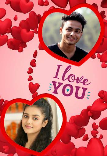 I Love You Dual Photo Frame Album Maker 5 تصوير الشاشة