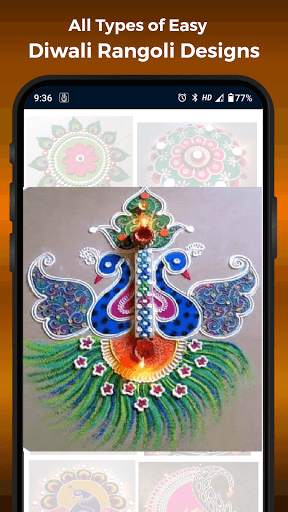 Diwali Rangoli Designs Kolam Dot Rangoli Pongal HD screenshot 3