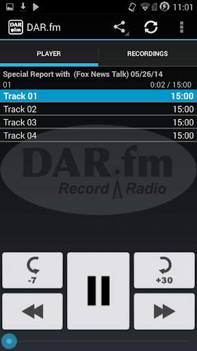 DAR.fm Radio Downloader: offline free music news screenshot 1