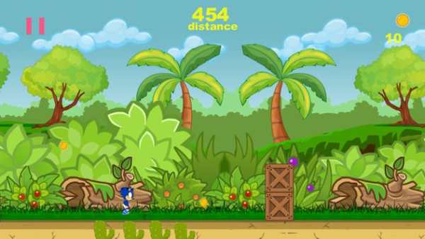 black sonic running game Rush, Jump ,dash screenshot 10