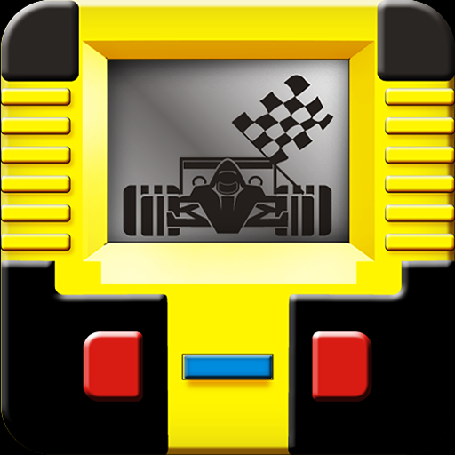 Handheld lcd car racing icon