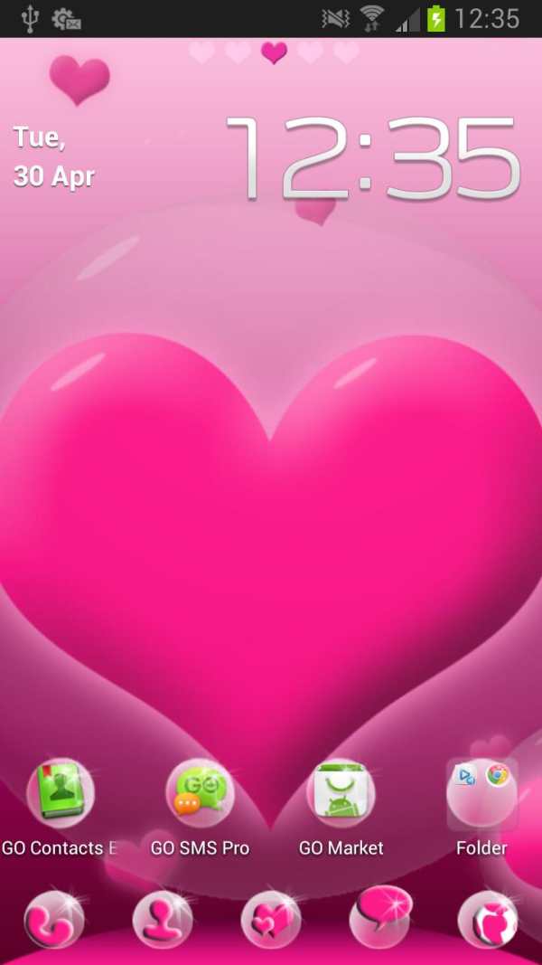 Hearts Theme for GO Launcher screenshot 5