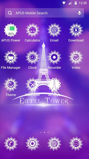 Romance-APUS Launcher theme screenshot 2