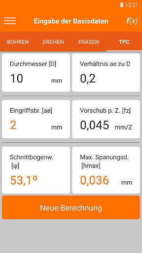 Hoffmann Zerspanungsrechner screenshot 4