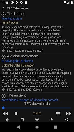 TED talks download & play talks (tedx) NPR screenshot 3