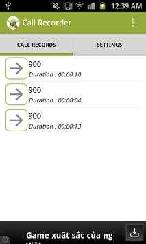 Call Recorder Free screenshot 1