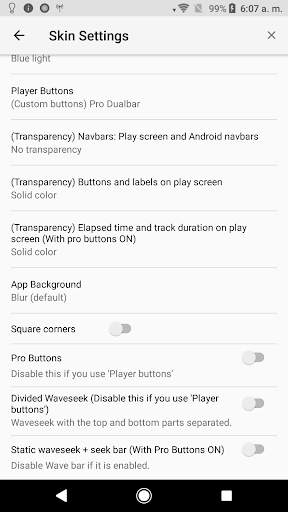 Poweramp v3 skin blue carbon screenshot 8