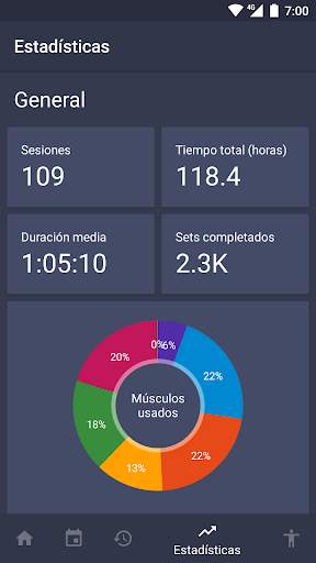 Rutinas de ejercicio gimnasio screenshot 4