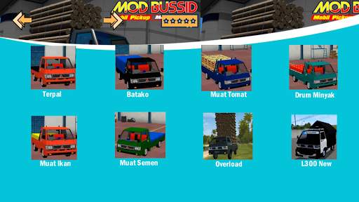 Mod Bussid Mobil Pickup Muatan Kayu screenshot 3
