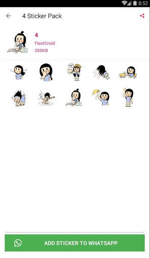 WA Stiker Lucu Cute: WAstickerApps screenshot 4