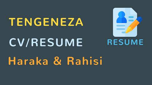 Tengeneza CV ya Ajira/Kazi | Resume/CV Maker скриншот 1