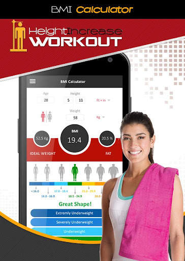 Height Increase Exercise, Girls Home Workout screenshot 5