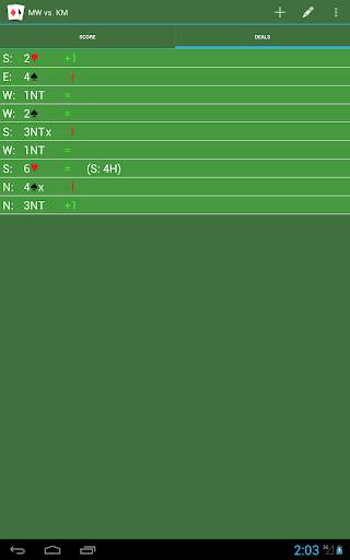 Bridge Score – rubber bridge screenshot 10