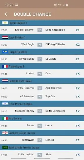 HT/FT predictions screenshot 3