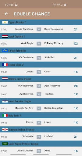 HT/FT predictions screenshot 3