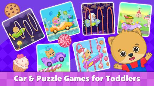 Bimi Boo Car Games for Kids screenshot 1