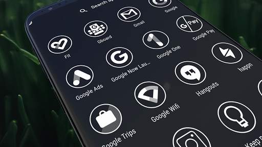 Monoic Icon Pack: White, Monotone, Minimalistic screenshot 1