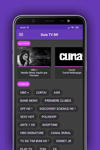 Guia TV BR - Programação de TV AO VIVO screenshot 2