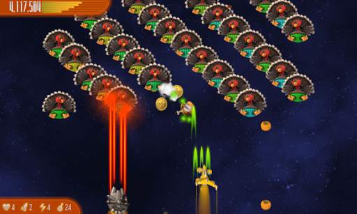 Chicken Invaders 4 Thanksgivin скриншот 4