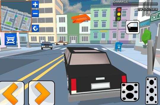 Car Craft Blocky City Racer screenshot 4