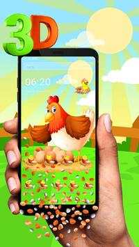 Cartoon 3D Gravity Theme 🐔🐣 screenshot 2
