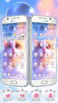 Cute kitten pink Kitty theme screenshot 2