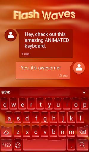 Flash Waves Animated Keyboard  screenshot 3