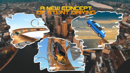 Vertical Mega Ramp Car Driving Stunts Simulator 3D screenshot 9