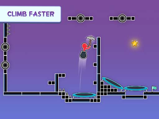 Hammer Climb Stick man Game screenshot 2