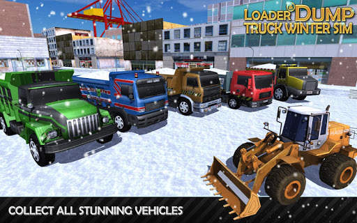 Loader & Dump Truck Winter SIM screenshot 8