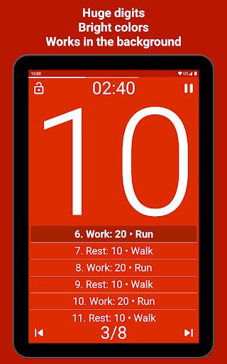 Tabata Timer: Interval Timer Workout Timer HIIT screenshot 10