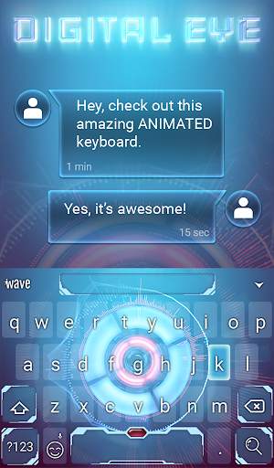 Digital Eye Animated Keyboard 3 تصوير الشاشة