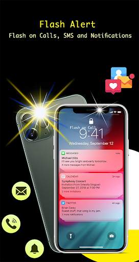 Flash Blinking on Call and SMS - Ultra Flash Alert screenshot 1
