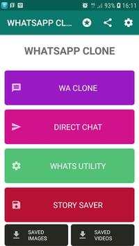 Clone whatsapp : Two account One Phone screenshot 1
