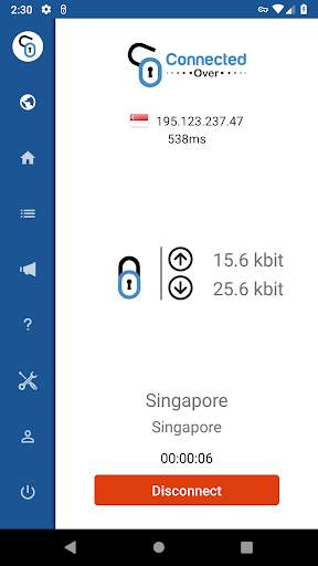 Connected Over - Free VPN screenshot 8