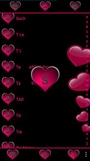 THEME BLACK HEARTS  EXDIALER screenshot 2