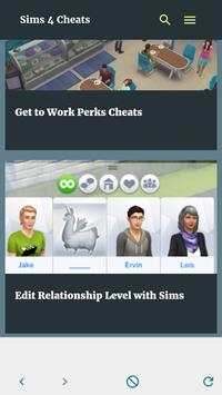 Cheats for sims 4 screenshot 1