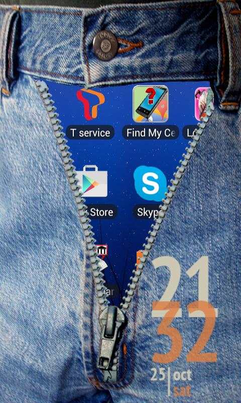 Zip Screen lock jeans 5 تصوير الشاشة