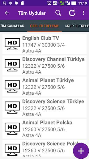 Astra Frequency List screenshot 15