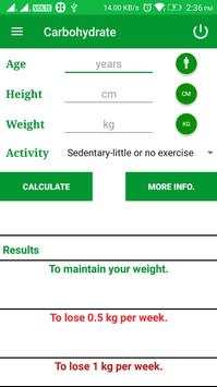 Carbohydrate Calculator screenshot 3