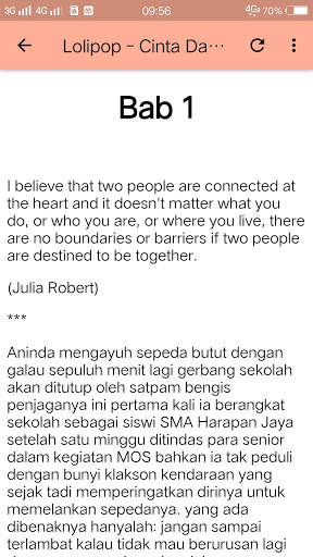 Novel Cinta Romatis screenshot 5