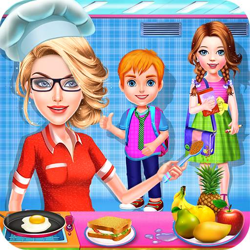 School Kids Cooking Breakfast 2.1