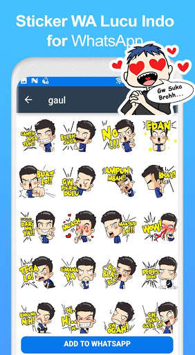 Sticker Lucu untuk WhatsApp WAStickerApps screenshot 1