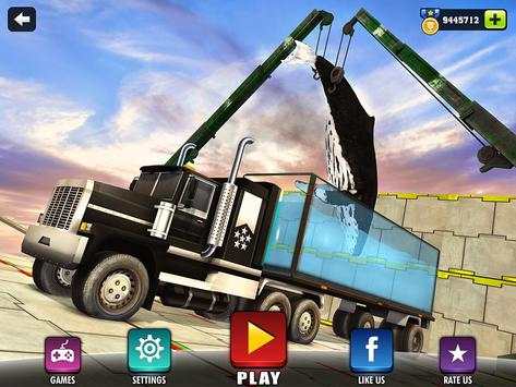 Impossible Whale Transport Truck Driving Tracks screenshot 13