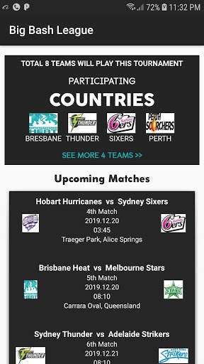 Australian Cricket League (BBL) Schedule 2020-21 screenshot 5
